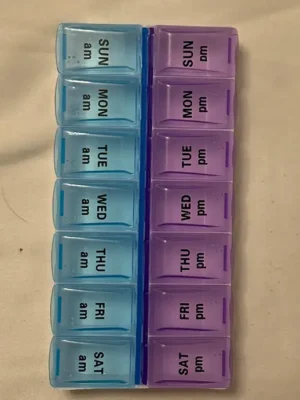 Two Times Per Day Pill Box